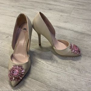 Madison nude stiletto with pink embellishment (FREE when bundled with 2+ items)